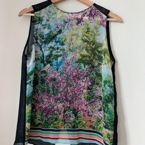 ZARA blouse with open back